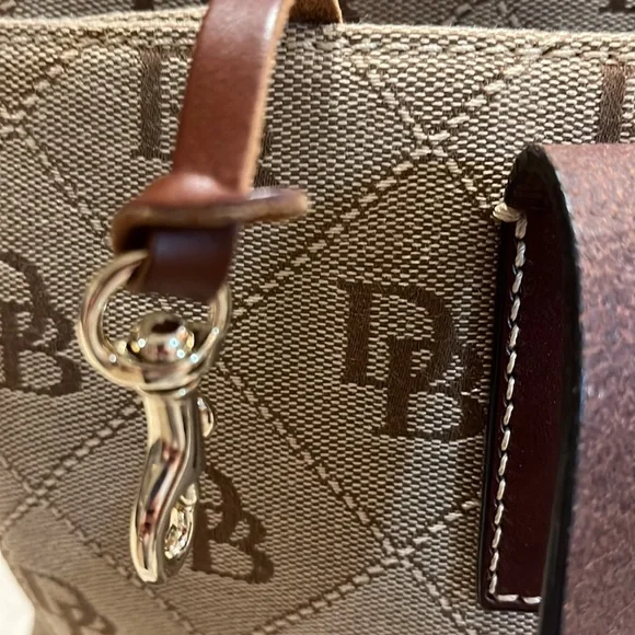 Dooney & Bourke Tan and Brown Tote Bag - Picture 13 of 15